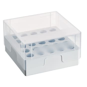 Storage Box 5×5 for Eppendorf 5.0 mL Screw Cap Tubes - USA Scientific, Inc