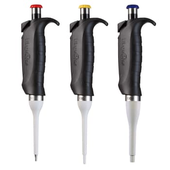 ErgoOne Single Channel Pipettes, Set of 3, 10, 100, 1000 µL