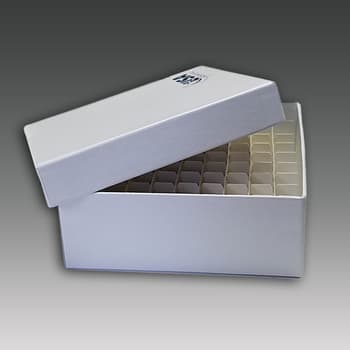 Premium 81-place cardboard box, shallow lid