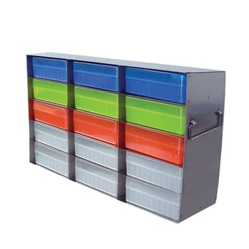 Plastic Freezer Storage Box Hinged Lid ⋆ Morganville Scientific