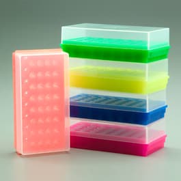 32/8-Place Combo Tube Rack, Mixed Neon Colors