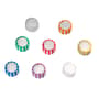 Screw Cap with Molded O-Ring, Striped Cap, Assorted Colors