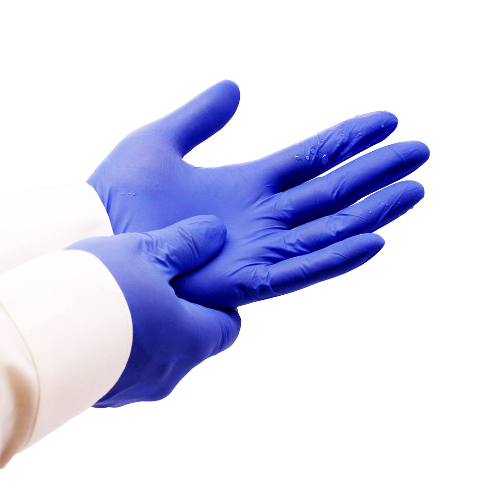 Nitrile gloves by store the case