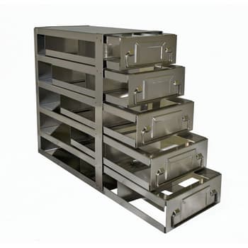 Upright Freezer Rack for 5” H Boxes - USA Scientific, Inc