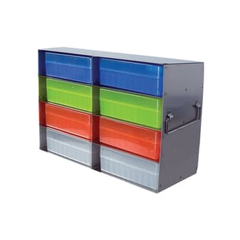 Upright Freezer Rack for 100-Place Hinged Boxes, 8 Place