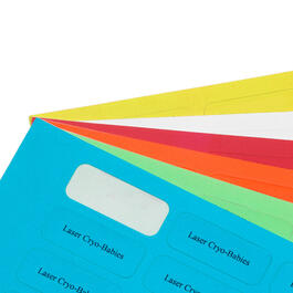 Cryo-Babies Laser Printable Labels on Sheets, White and Colors