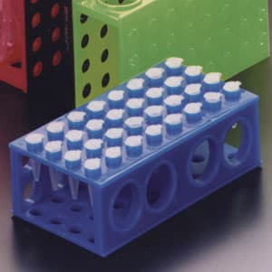 Polypropylene 4-way rack stands, Blue