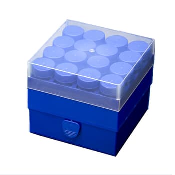 Square polypropylene 49-place freezer storage box - USA Scientific, Inc