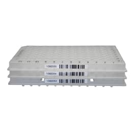 TempPlate Semi-Skirted 96-Well PCR Plate, Low Profile, Natural, Barcoded