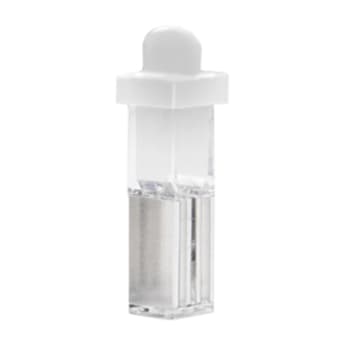 Electroporation cuvette, square white cap, 0.1 cm gap