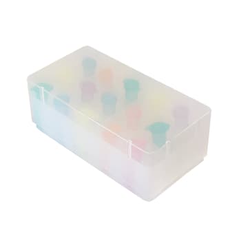 Tall 3-Section Acrylic Hinged-Lid Box