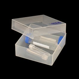 Plastic Freezer Storage Box Hinged Lid ⋆ Morganville Scientific