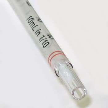 Individually wrapped sterile polystyrene pipets, 10 mL