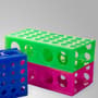 Polypropylene 4-way rack stands, Green