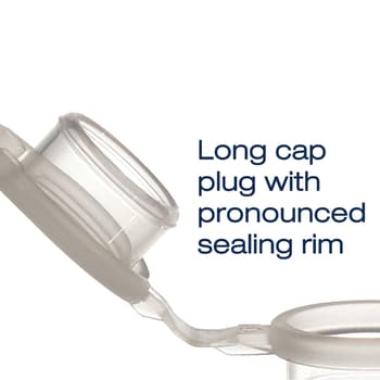 Long cap plug with pronounced sealing rim
