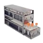 Upright Freezer 2-Drawer Rack for 15 mL Tubes, Holds 120 Tubes