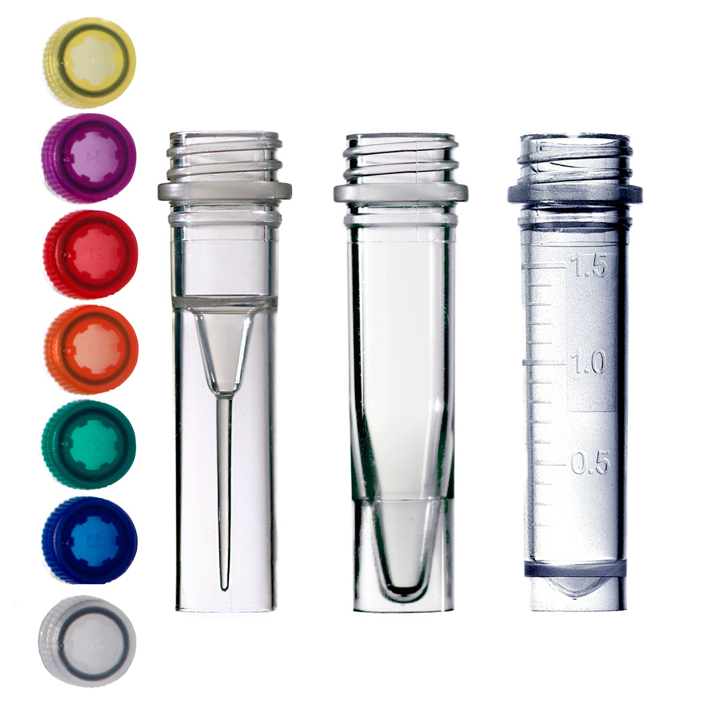 Screw Cap Microcentrifuge Tubes and Caps