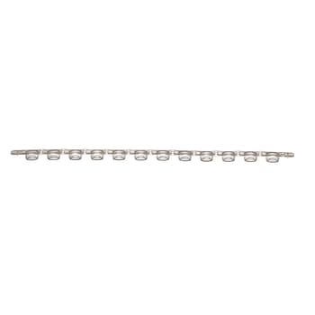 12-cap strip for PCR tubes and plates, optical flat top, natural