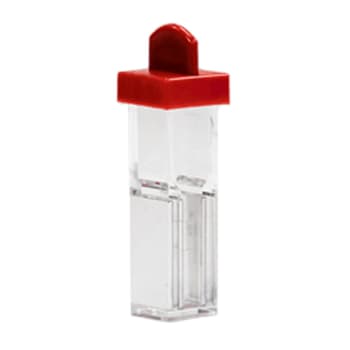 Electroporation cuvette, square red cap, 0.4 cm gap