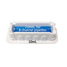 10 mL white graduated polystyrene reservoirs, sterile