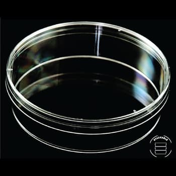 100 x 25 mm deep polystyrene stackable petri dish, sterile