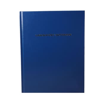 Blue lab notebook, 200 grid pages