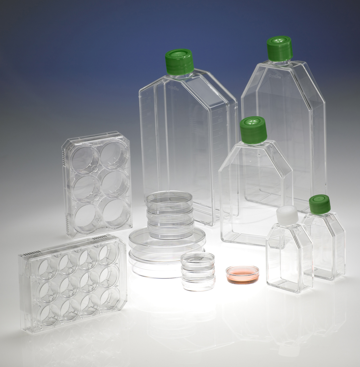 The CytoOne Cell Culture line includes flasks, dishes and plates.