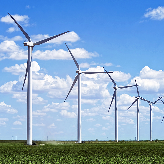 100% of our production facility is powered by wind.