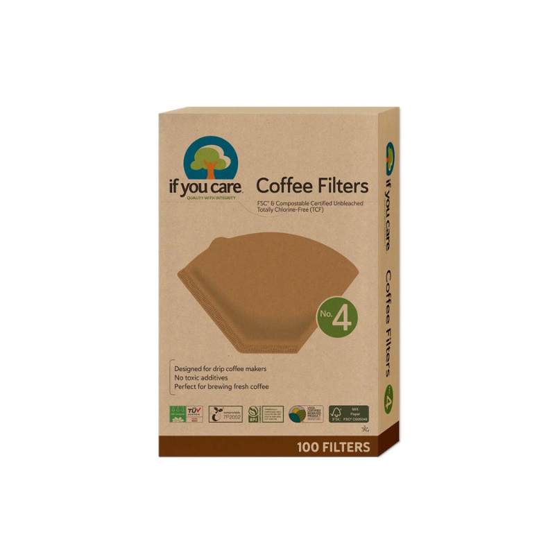 IF YOU CARE COFFEE FILTER 4 in Brown