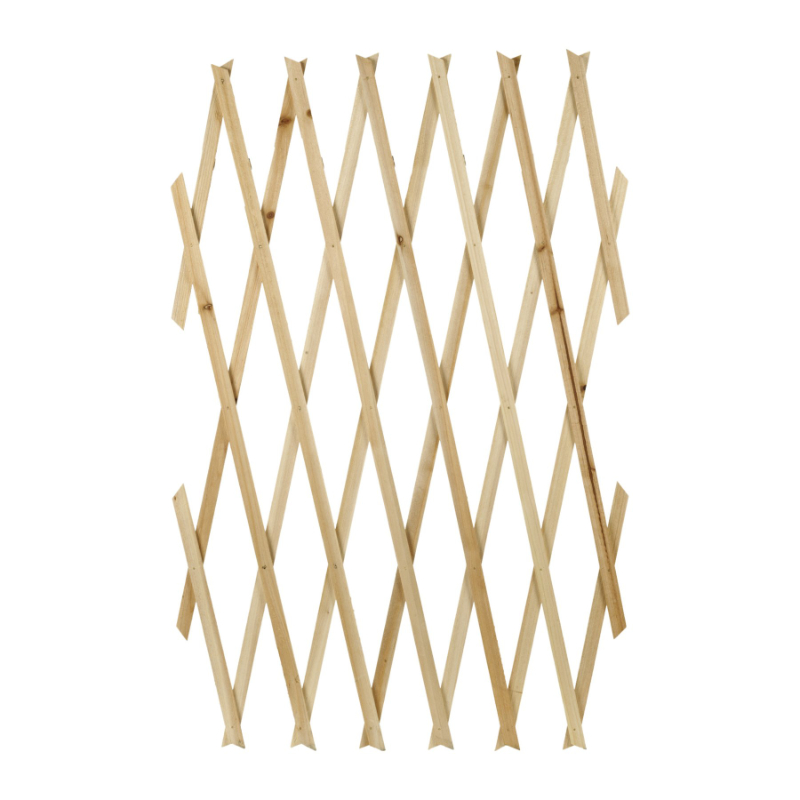 WOODEN TRELLIS BRASS PINNED