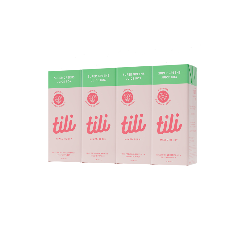 TILI SUPER GREENS MIX BERRY 4X200ML
