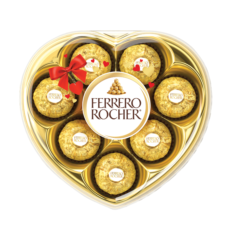 Ferrero Rocher Heart Milk Chocolate- 8 piece