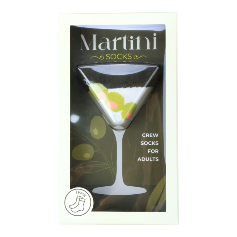 COCKTAIL SOCKS MARTINI in Green