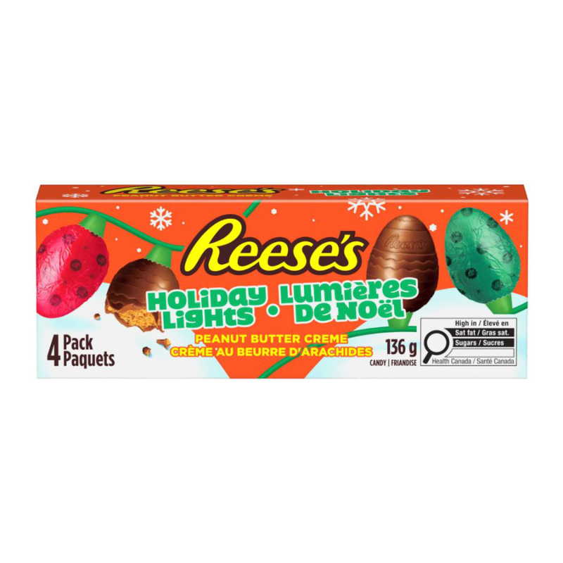 Reese Holiday Lights Peanut Butter Creme - 4pk/136g