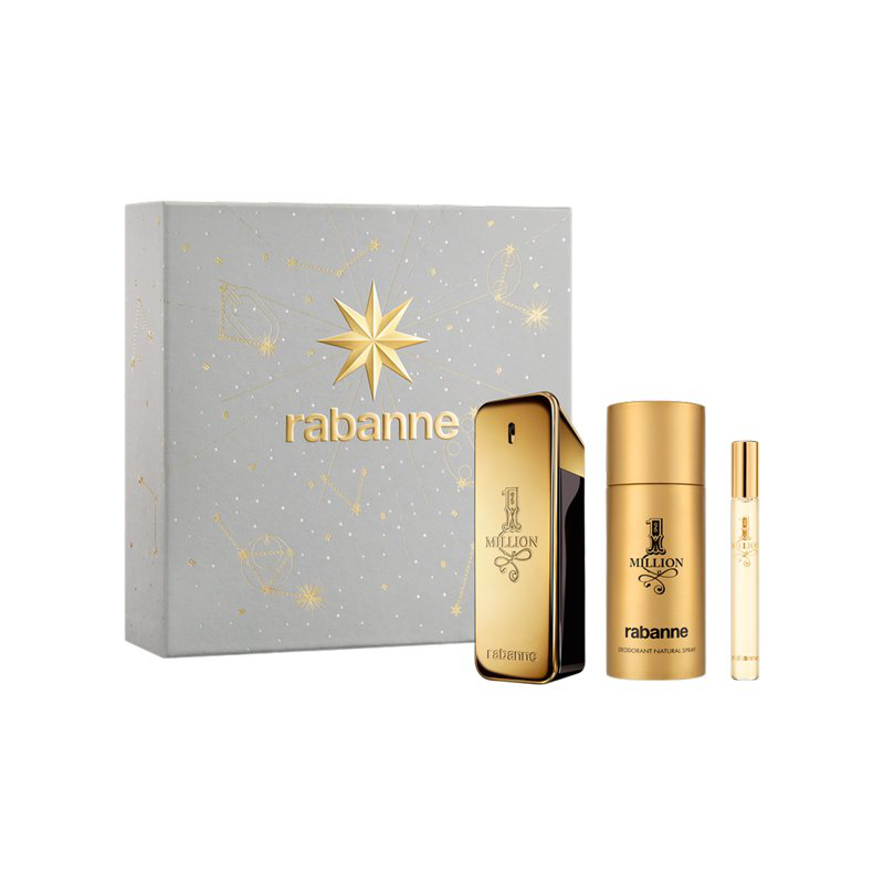 RABANNE 1 MILLION EDT SET 3PCE