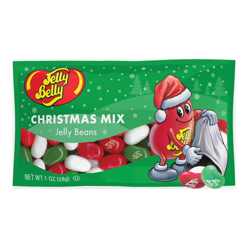 Jelly Belly Christmas Mix Stocking Stuffer Bags - 28g