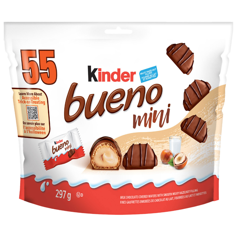 Kinder Halloween Bueno Mini - Milk Chocolate Covered Wafers - 297g