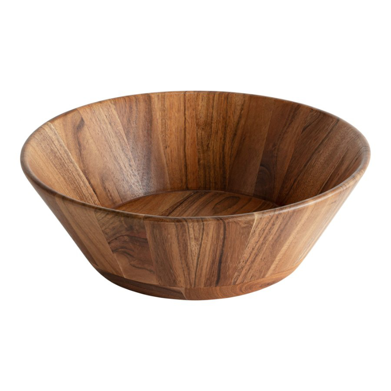 S&CO ACACIA WOOD SALAD BOWL in Brown