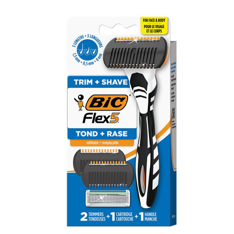 BIC FLEX 5 TRIM SHAVE 2'S