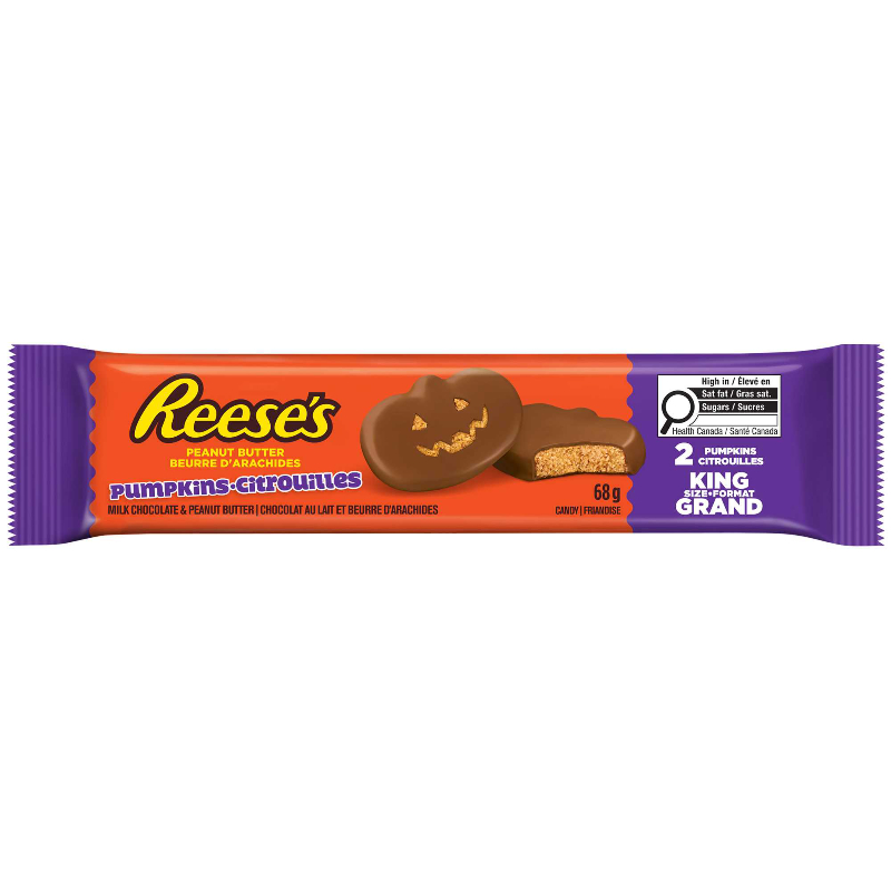 Reese's Halloween Pumpkins - Milk Chocolate Peanut Butter - 68g