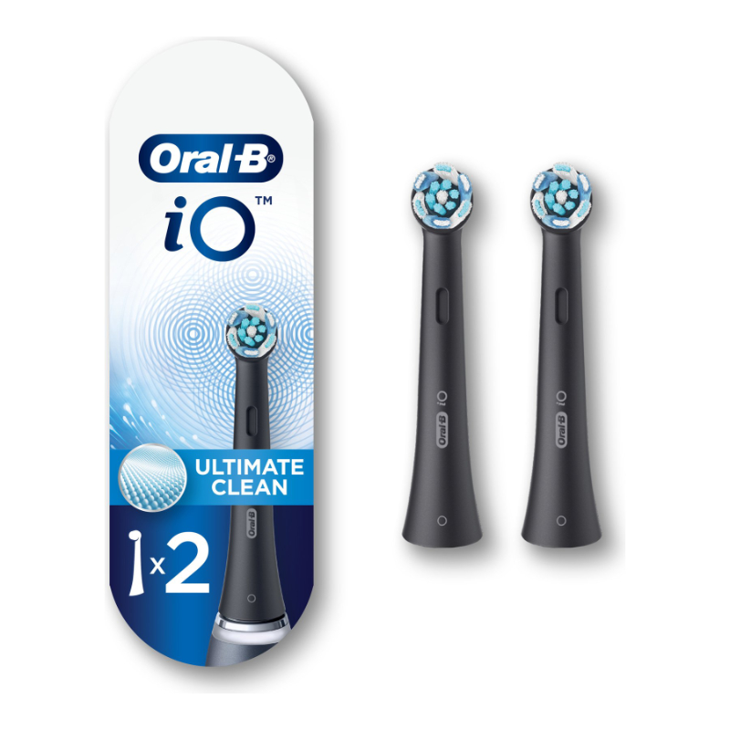 Oral-B iO Series Ultimate Clean Replacement Brush Head - Black - 2 pack