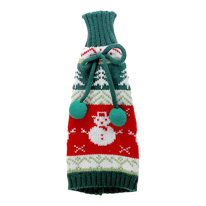 KNITTED FABRIC WINE BTLE CVR