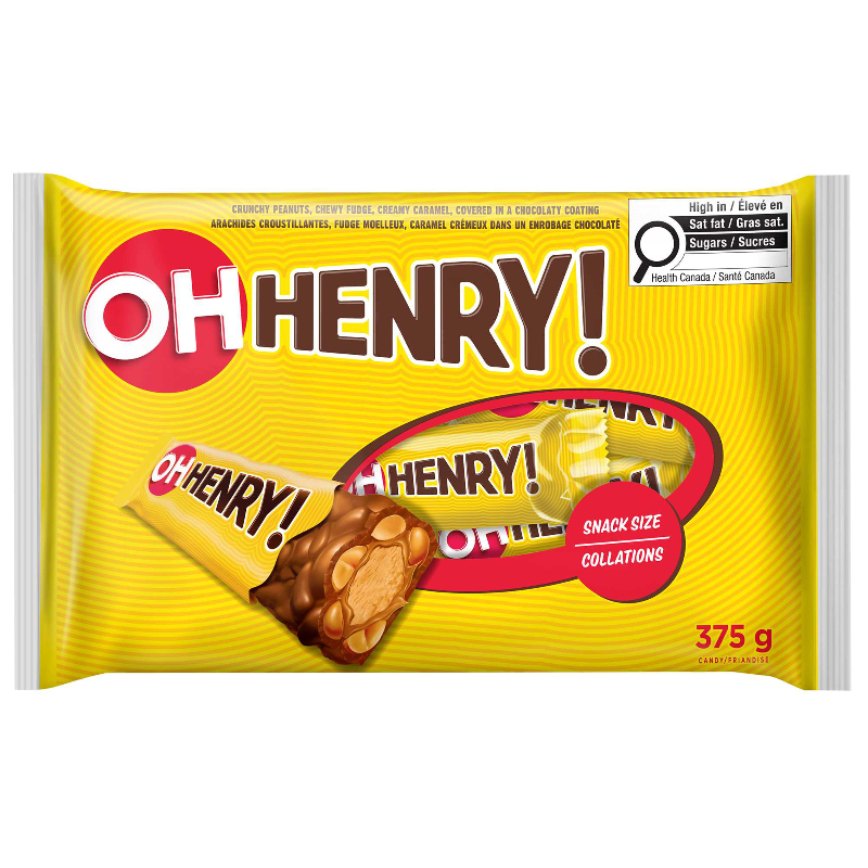 Hershey Oh Henry - 25s / 375g