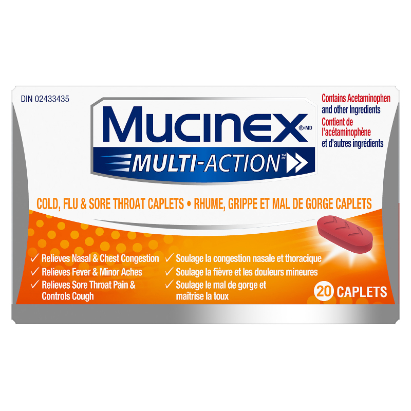 Mucinex Cold and Flu Relief - 20's