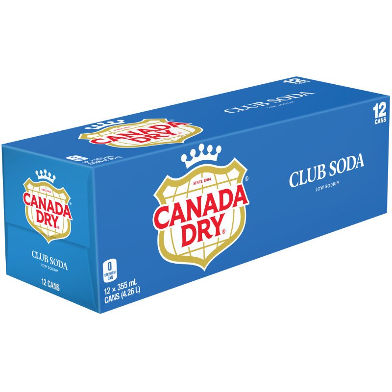 Canada Dry Club Soda - Fridge Mate - 12X355Ml