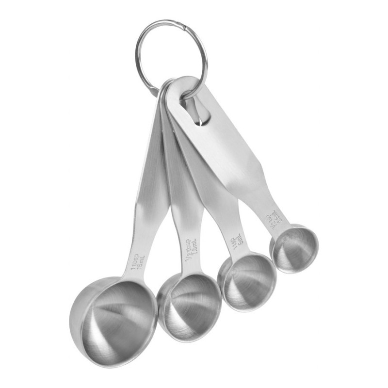 Trudeau Maison Measuring Spoons - Stainless Steel - Set of 4