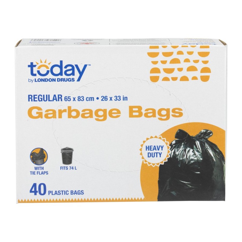 Today by London Drugs Garbage Bags with Ties - 40s