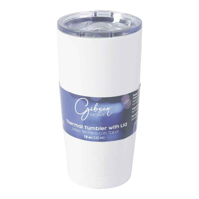 Gibson Home MARINA TUMBLER in White