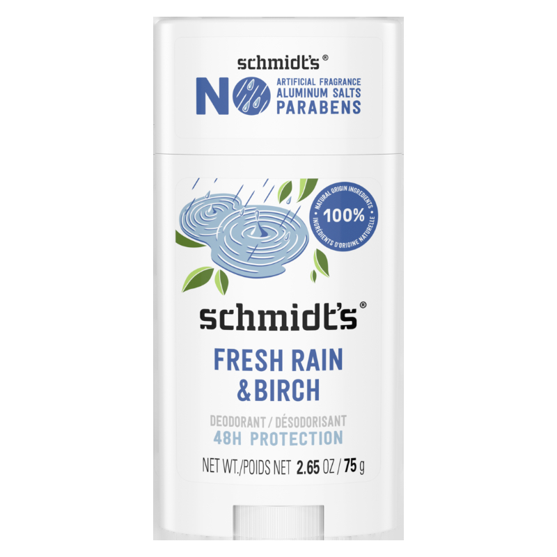 Schmidt's Signature Natural Deodorant - Fresh Rain & Birch - 75g