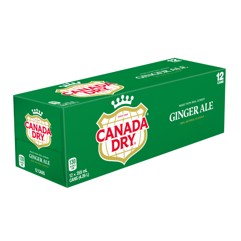 Canada Dry Ginger Ale - Fridge Mate - 12X355Ml